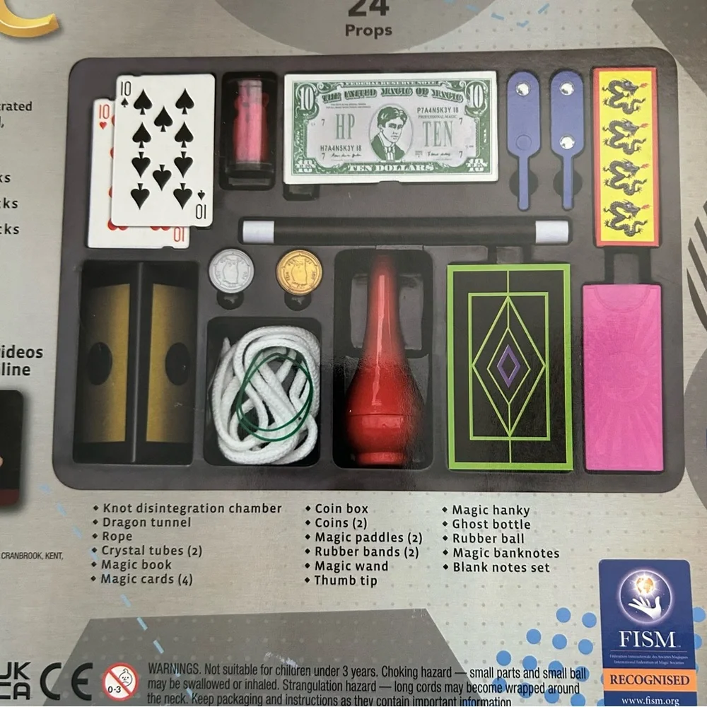 Magic Silver Edition 100 Tricks Set - Pink and Red